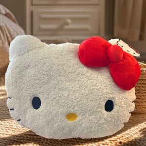 Sanrio White and Red Hello Kitty Plush Pillow